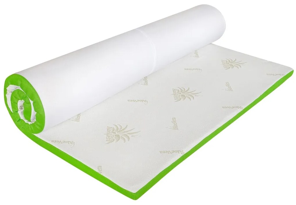 Topper saltea Aloe Vera 3+2 Memory Cool Gel, 120x200 cm, H 5 cm