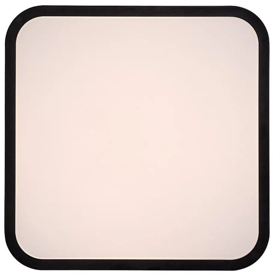 Plafoniera LED baie IP44 Alenzo 29x29cm negru/alb