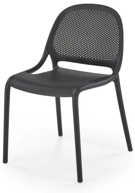 Scaun plastic K532 negru