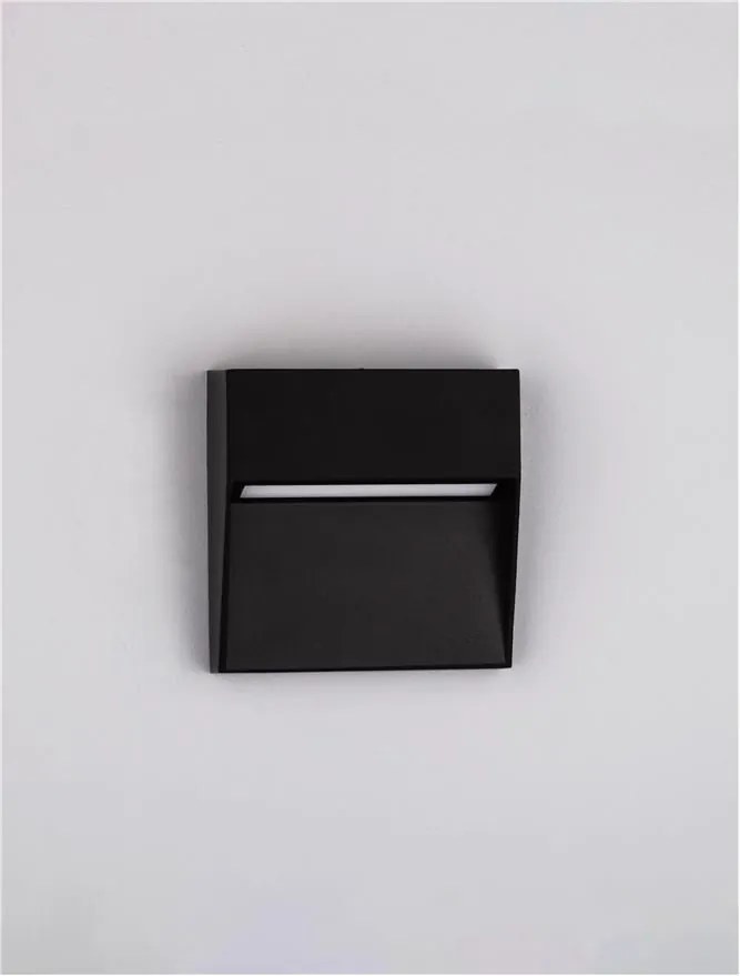 Mini Aplica LED pentru iluminat exterior IP65 RAY negru