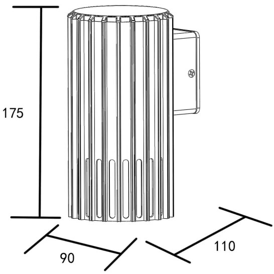 Aplică de exterior KUUSAMO 1xE27/20W/230V IP54 graphite