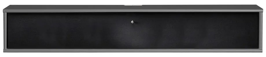 Comodă TV neagră/gri antracit 133x22 cm Mistral – Hammel Furniture