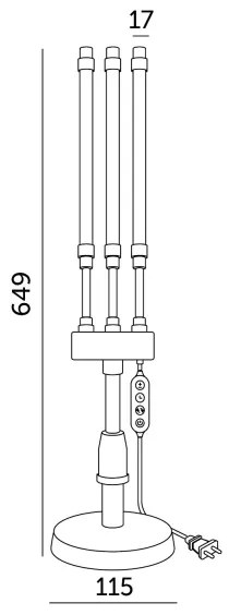 Lampă LED reglabilă VITARO pentru plante 3xLED/10W/230V negru