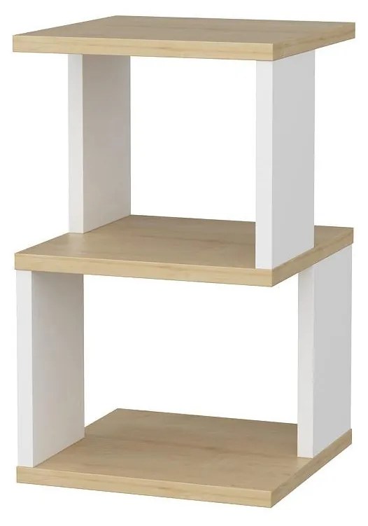 Noptieră Caramello (Stejar + Alb) . 1102034