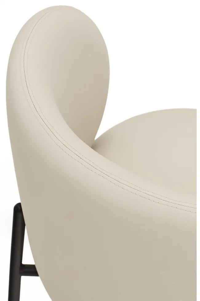 Set de scaune de sufragerie alb 2 buc. tapițat Mogi – Teulat