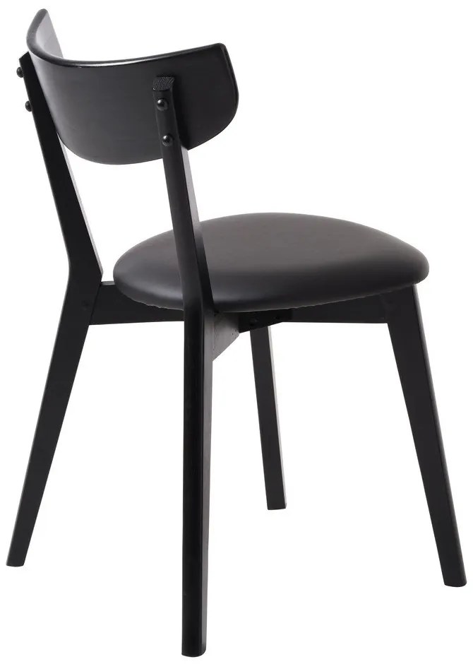 Scaune de dining negre 2 buc. Pero – Unique Furniture