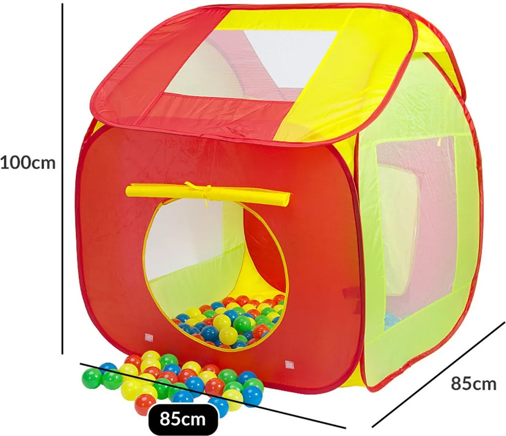 Cort de joaca pentru copii cu 200 bile Multicolor