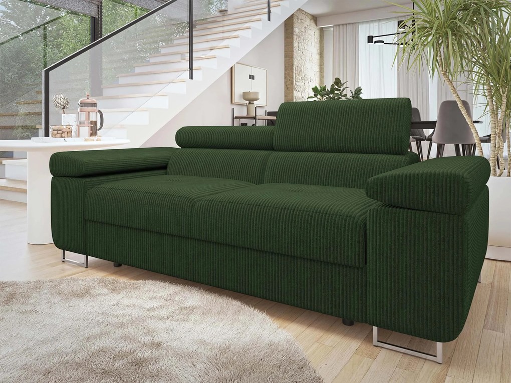 Canapea Terazuro 2 S (Verde închis + Negru) . 1104593