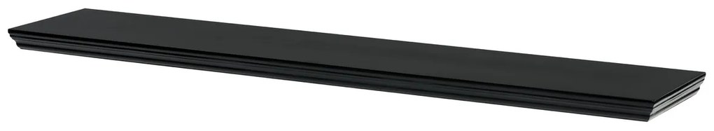 Etajeră de perete P-026, negru mat, 120 cm