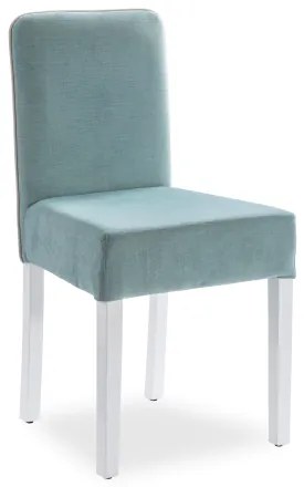 Scaun pentru copii tapitat cu stofa si picioare din lemn Summer Bleu, l44xA49xH87 cm