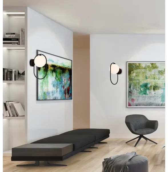 Aplică CORDEL 1xG9/28W/230V neagră