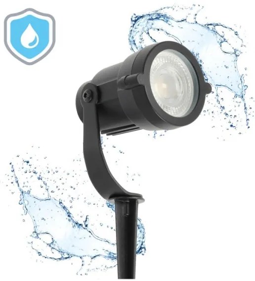 Lampă de exterior BLAKE UNO 1xGU10/35W/230V IP65 neagră