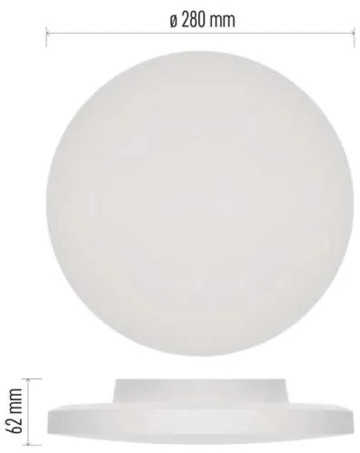 Plafonieră LED pentru baie LED/15W/230V 3000/4000/5700K IP55 alb
