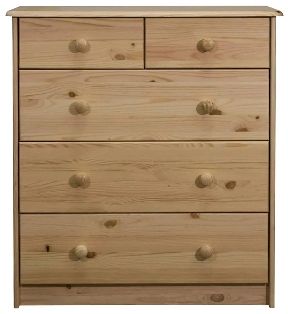 325540 vidaXL Comodă cu sertare, 75x35x80,5 cm, lemn masiv de pin
