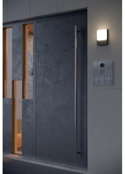 Redo 90133 - Aplica LED de exterior COLIN pentru perete, cu senzor, 9W, 230V, IP54