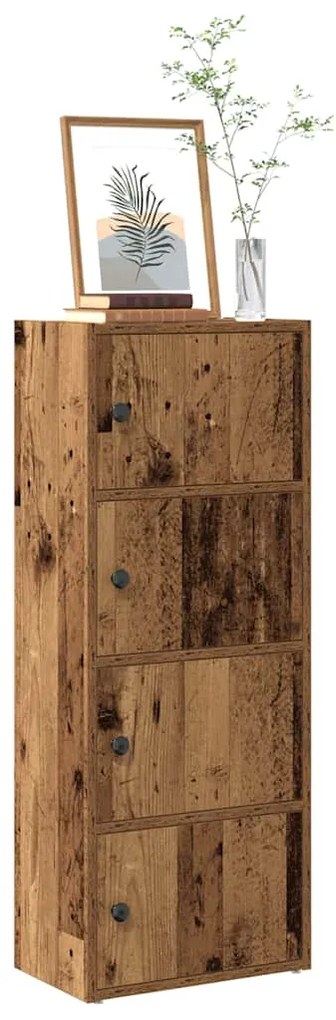 vidaXL Bibliotecă, lemn vechi, 40x24x102 cm, lemn prelucrat