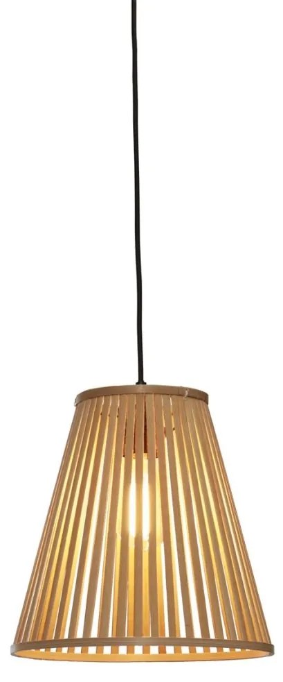 Lustra/Pendul eco din bambus Merapi tapered S, nat