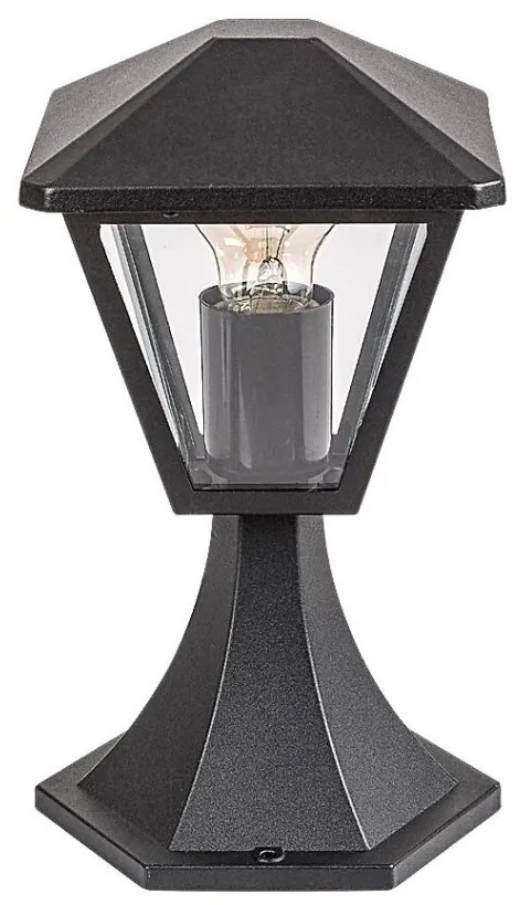 Stalp mic pentru iluminat exterior design modern IP44 Paravento negru