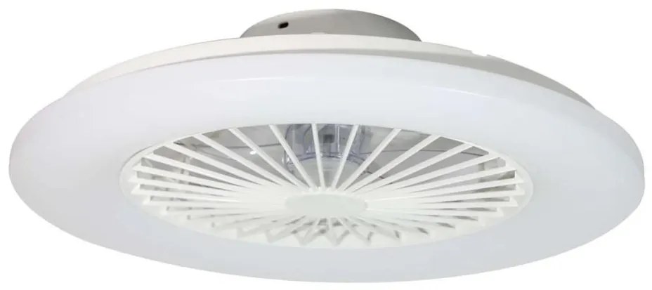 Plafonieră LED dimabilă cu ventilator Lucci Air 513200 OSLO LED/20W/230V alb + telecomandă