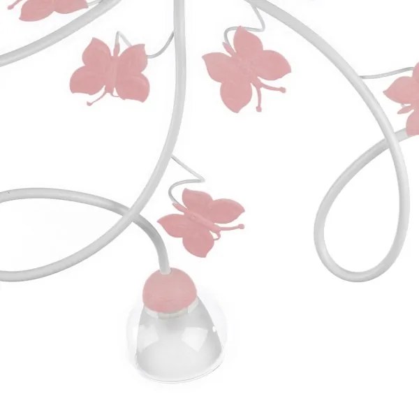 Lustră aplicată pentru copii BUTTERFLY 5xE14/6W/230V ONLI
