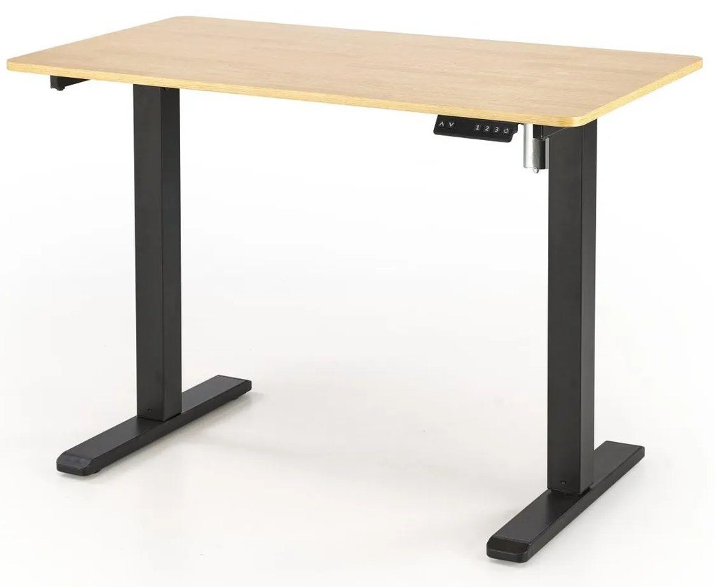 Masă PC Bush (stejar auriu + negru). Promo -6%. 1092601