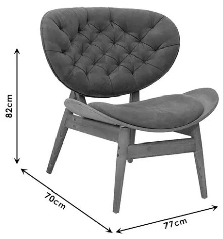 Fotoliu Udalle Bej 77x70x82 cm