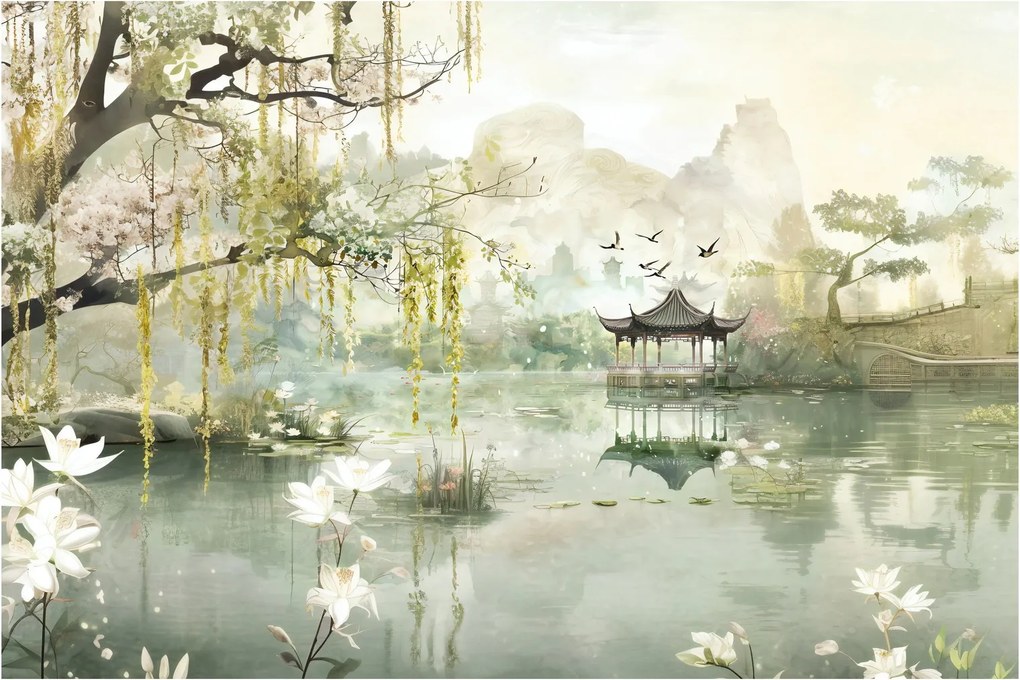Tablou - Lac Chinezesc (90x60 cm)