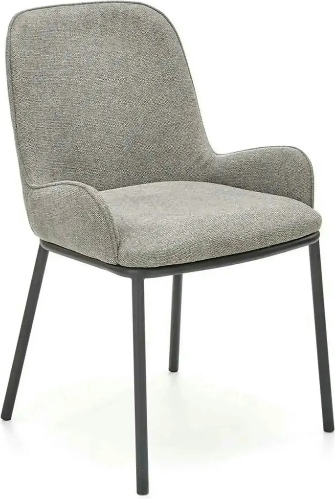 Scaun K481, gri/negru, stofa clasica/metal, 54x60x83 cm