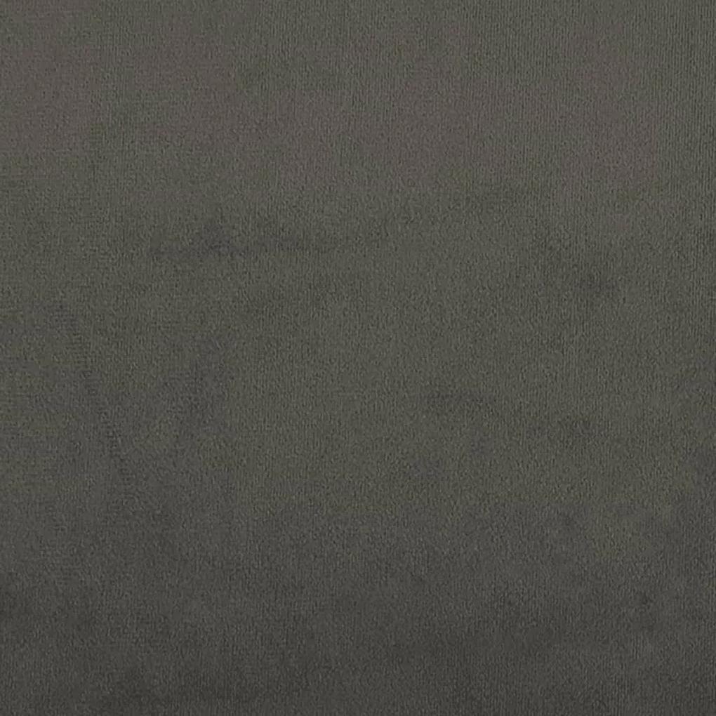 Cadru de pat box spring, gri inchis, 100x200 cm, catifea Morke gra, 25 cm, 100 x 200 cm
