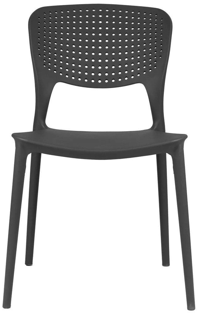 TODO Gri (grafit/antracit) - SCAUN MODERN PENTRU BUCĂTĂRII, GRĂDINI, CAMERE DE CAFEA (FIXE)