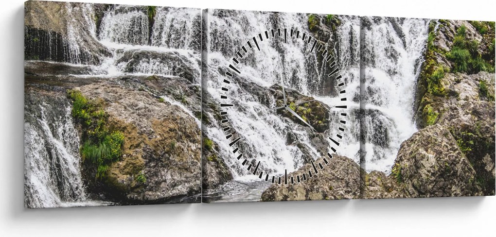 Tablou - Cascade (cu ceas) (90x30 cm)