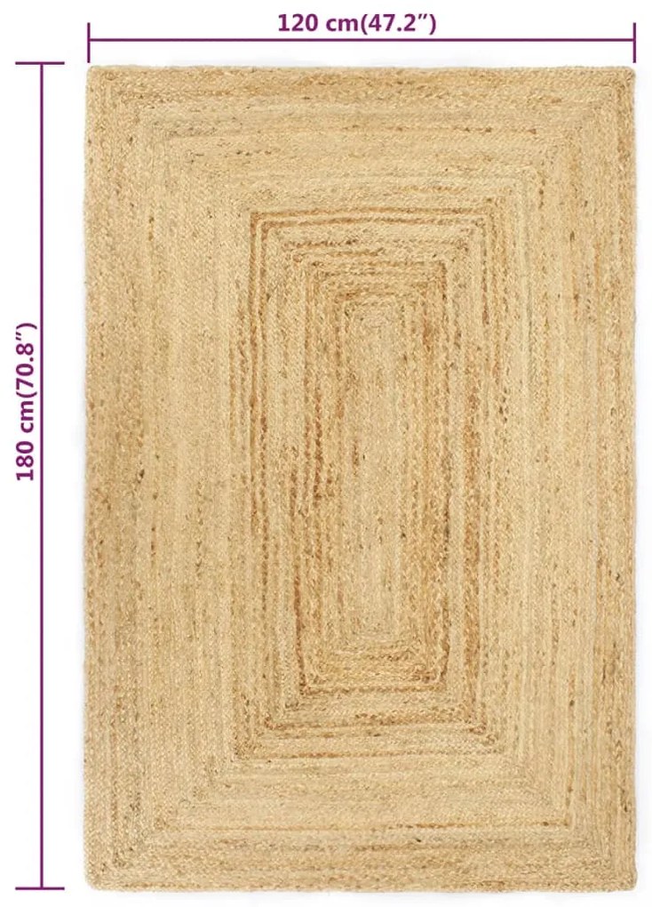Covor din iuta naturala JUTON 120 x 180 cm