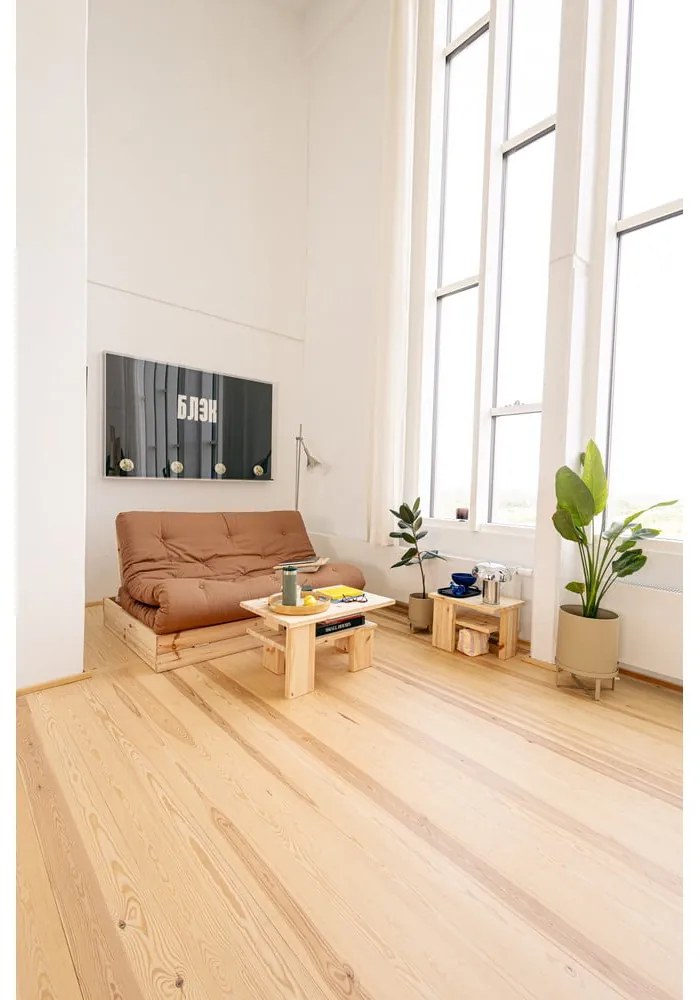 Canapea maro extensibilă 145 cm Flip – Karup Design