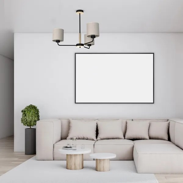 Lustră pe tijă ATLANTA 3xE27/60W/230V