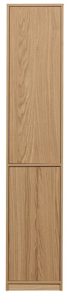Bibliotecă modulară în culoare naturală cu aspect de lemn de stejar 227x243 cm Modulair – vtwonen