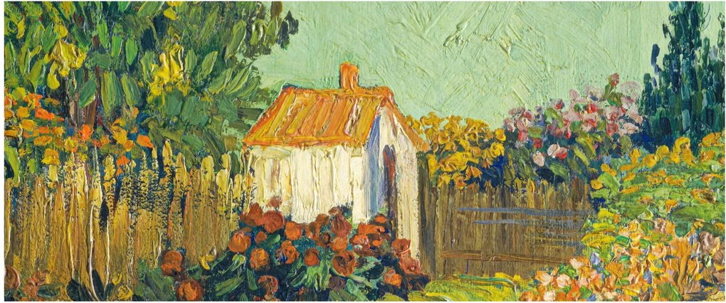 Tablou - Imitator of Vincent van Gogh, Landscape, reproducere (120x50 cm)