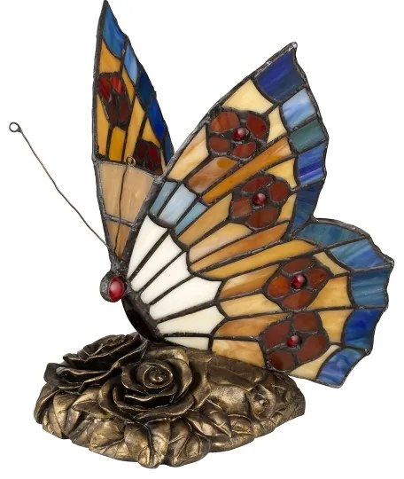 Elstead QZ-OBUTTERFLY-TL - Lampă decorativă LED TIFFANY 1xG9/3W/12/230V, cu model fluture