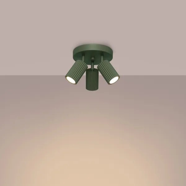 Spot Sollux SL.1620 KARBON 3xGU10/10W/230V verde