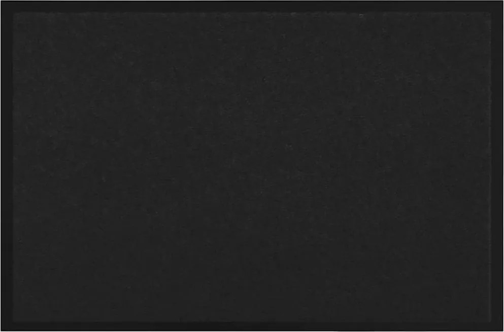 vidaXL Covoraș de intrare Negru 60 x 40 x 1.2 cm Țesătură Teddy