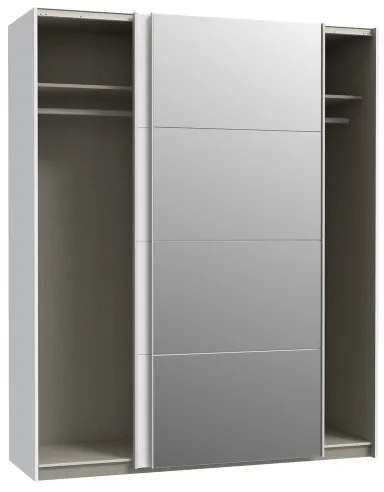 Dulap cu oglindă KARO, 170 x 210 cm, alb