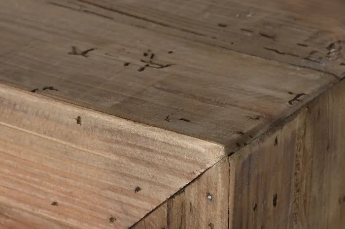 Bufet, natur, din lemn de pin reciclat, Albarel