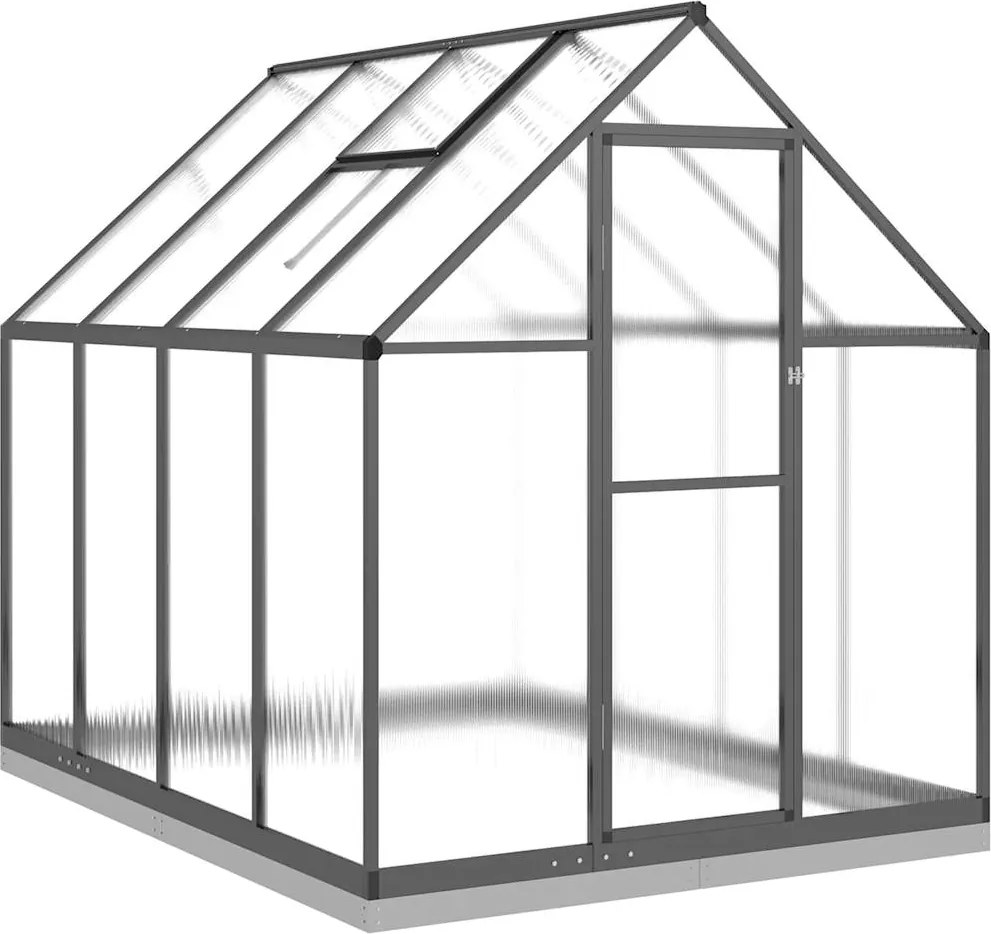 vidaXL Sere cu cadru de bază, antracit, 224x169x202 cm, aluminiu