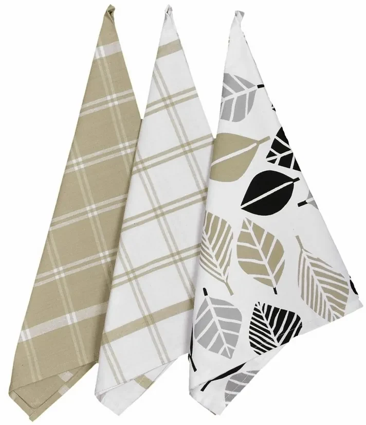 Șervet de bucătărie Leaves, 45 x 70 cm, set 3 buc.