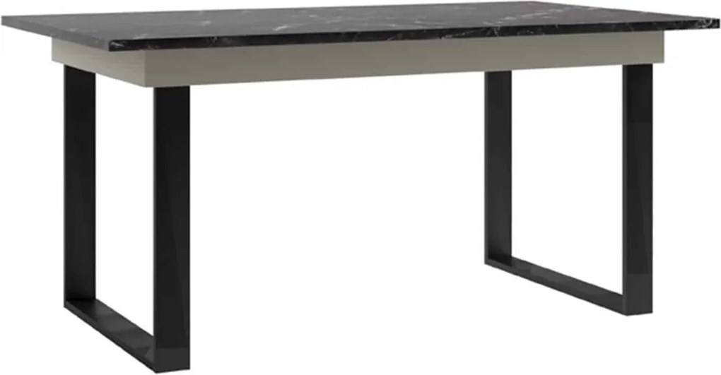 Masă lemn masiv crem Dining Santiago I Extensibilă 160/, 200 × 90 × 77 cm