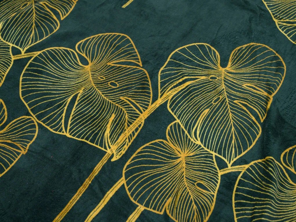 Lenjerie de pat din microplus VENECIA verde Dimensiunile lenjeriei: 70 x 90 cm | 140 x 200 cm