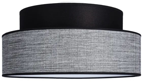 Plafonieră GRACE 1xE27/60W/230V negru/gri