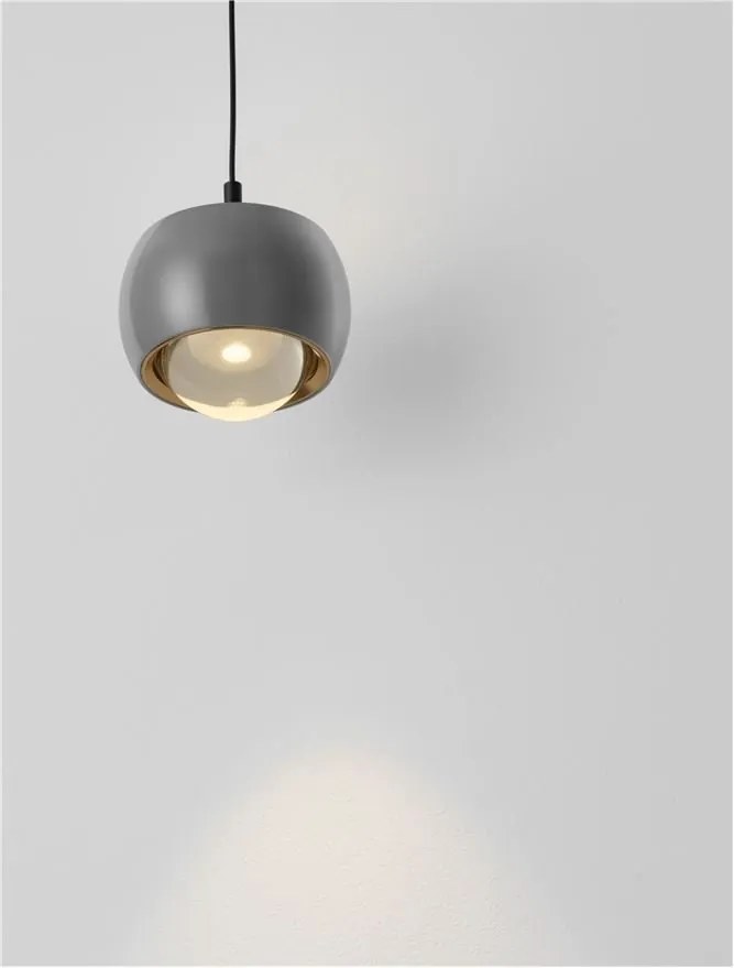 Pendul LED stil minimalist CONGA gri