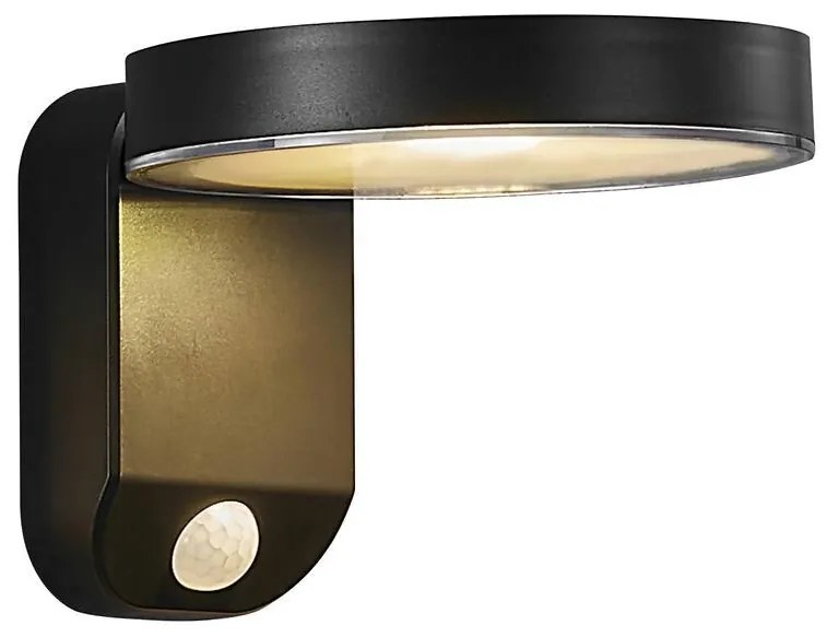 Aplica LED solara, cu senzor de miscare design modern, IP44 RICA ROUND 2118141003 NL
