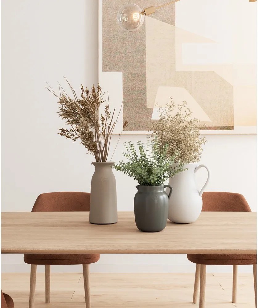 Vază bej din ceramică lucrată manual (înălțime 30 cm) Harmonia – Artevasi