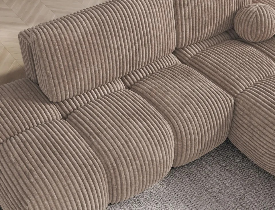 Colțar Vittario extensibil, 227x170x95 cm, orientare dreapta – Modullo 20